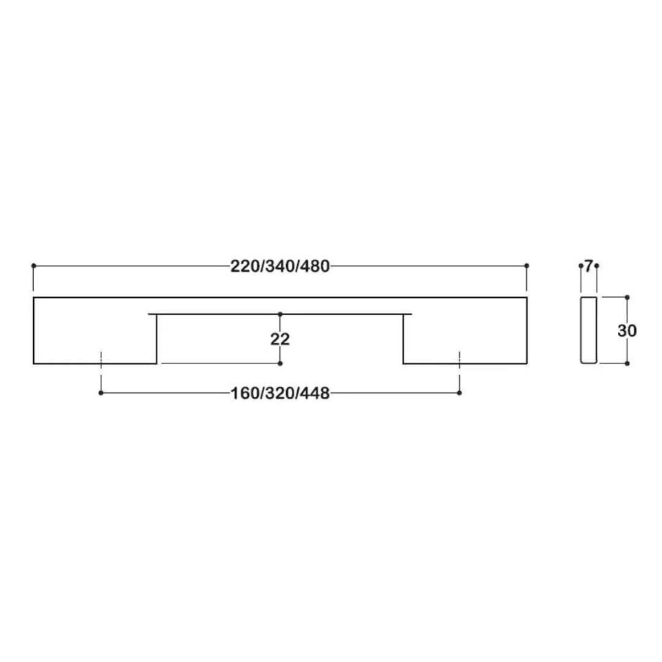 System 8570 Krom Renk Modern Kulp (SY8570 CR)