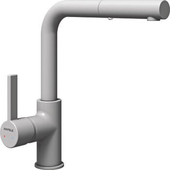 Eviye Bataryası, HÄFELE GRANADA PULL, Spiralli, Çift Fonksiyonlu El Duşu, Tek Kumanda Kollu Mat Gri