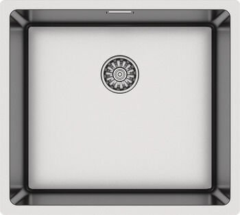 Eviye, HÄFELE NOVARA 04, Paslanmaz Çelik 1 Gözlü, Damlalıksız, 490x440, Fırçalı