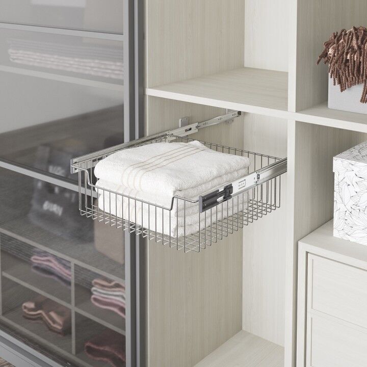 Teleskopik Raylı Çok Amaçlı Sepet (Orta Boy) 800 mm