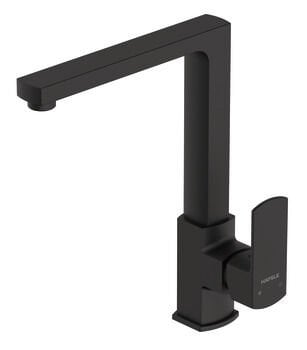 Eviye Bataryası, HÄFELE SOLAR, Spiralsiz, Tek Kumanda Kollu Mat Siyah