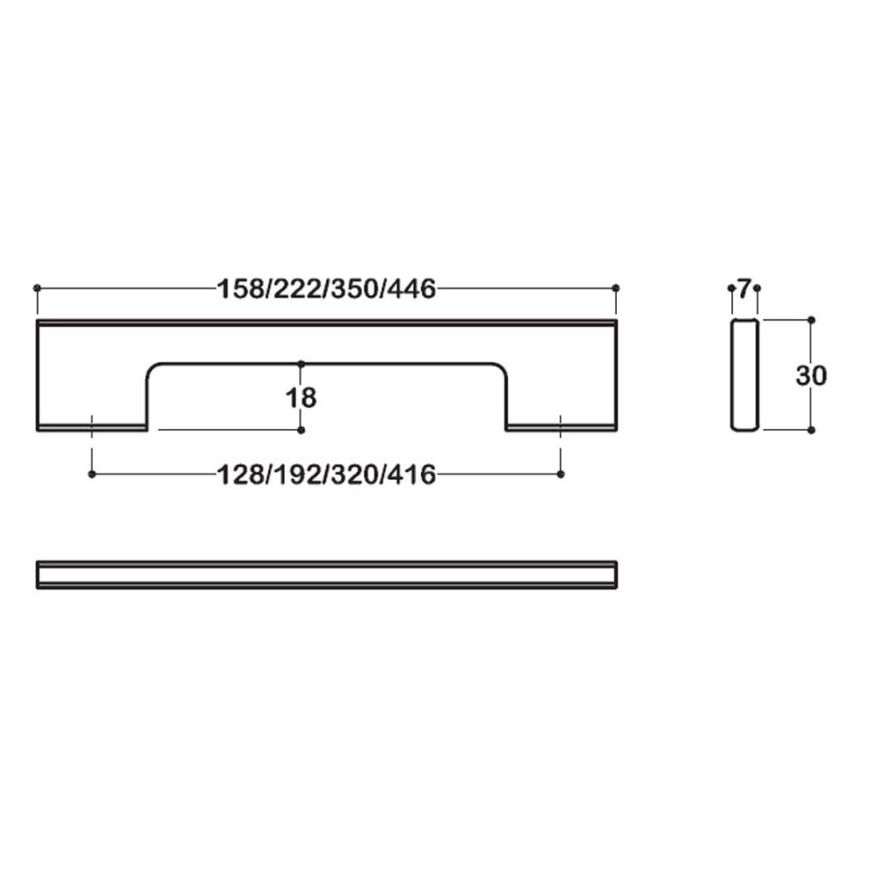 System 8574 Krom Renk Modern Kulp (SY8574 CR)