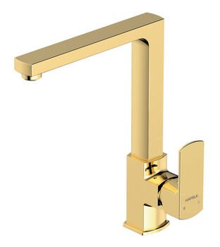 Eviye Bataryası, HÄFELE SOLAR, Spiralsiz, Tek Kumanda Kollu Parlak Altın