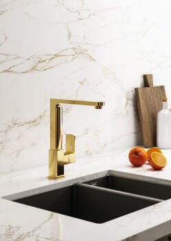 Eviye Bataryası, HÄFELE SOLAR, Spiralsiz, Tek Kumanda Kollu Parlak Krom