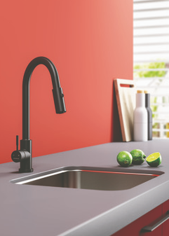 Eviye Bataryası, HÄFELE PABLO PULL, Spiralli, Çift Fonksiyonlu El Duşu, Tek Kumanda Kollu Mat Siyah