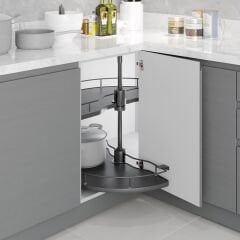 1/2 Borulu Döner Ahşap Tablalı Sepet Takımı