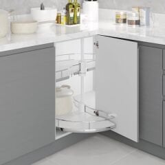 1/2 Borulu Döner Ahşap Tablalı Sepet Takımı