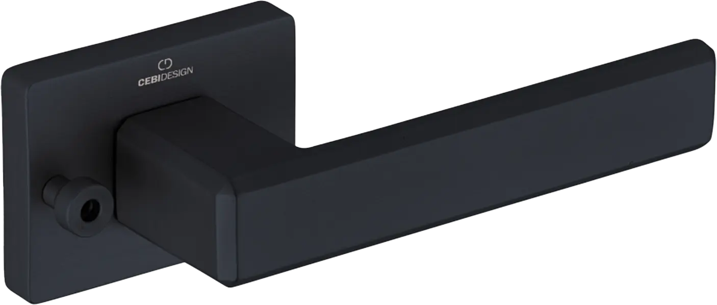 Çebi A5106 Carli Seri Pimli Kapı Kolu PC24 (Mat Siyah)