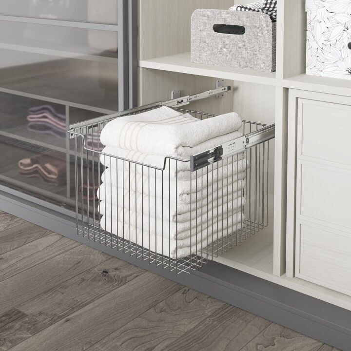 Teleskopik Raylı Çok Amaçlı Sepet (Büyük Boy) 450 mm