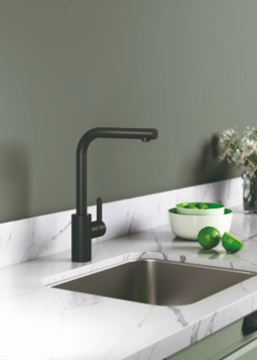 Eviye Bataryası, HÄFELE LEMARE, Spiralsiz, Tek Kumanda Kollu Parlak Krom