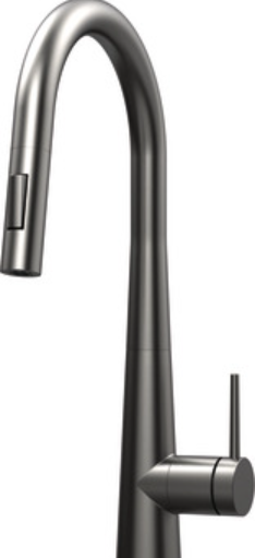 Eviye Bataryası, HÄFELE FOUNTAIN, Spiralli, Çift Fonksiyonlu El Duşu, Tek Kumanda Kollu Titanyum