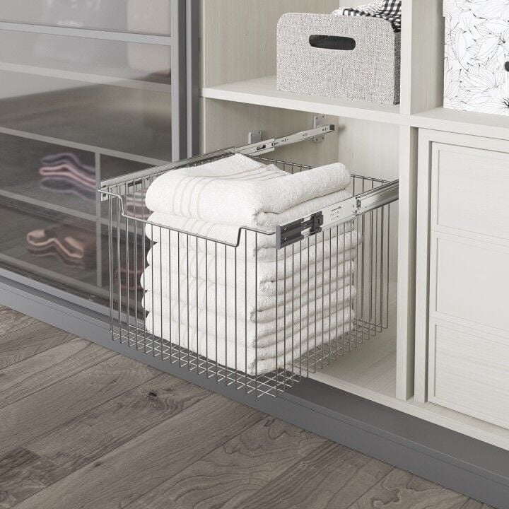 Teleskopik Raylı Çok Amaçlı Sepet (Büyük Boy) 550 mm