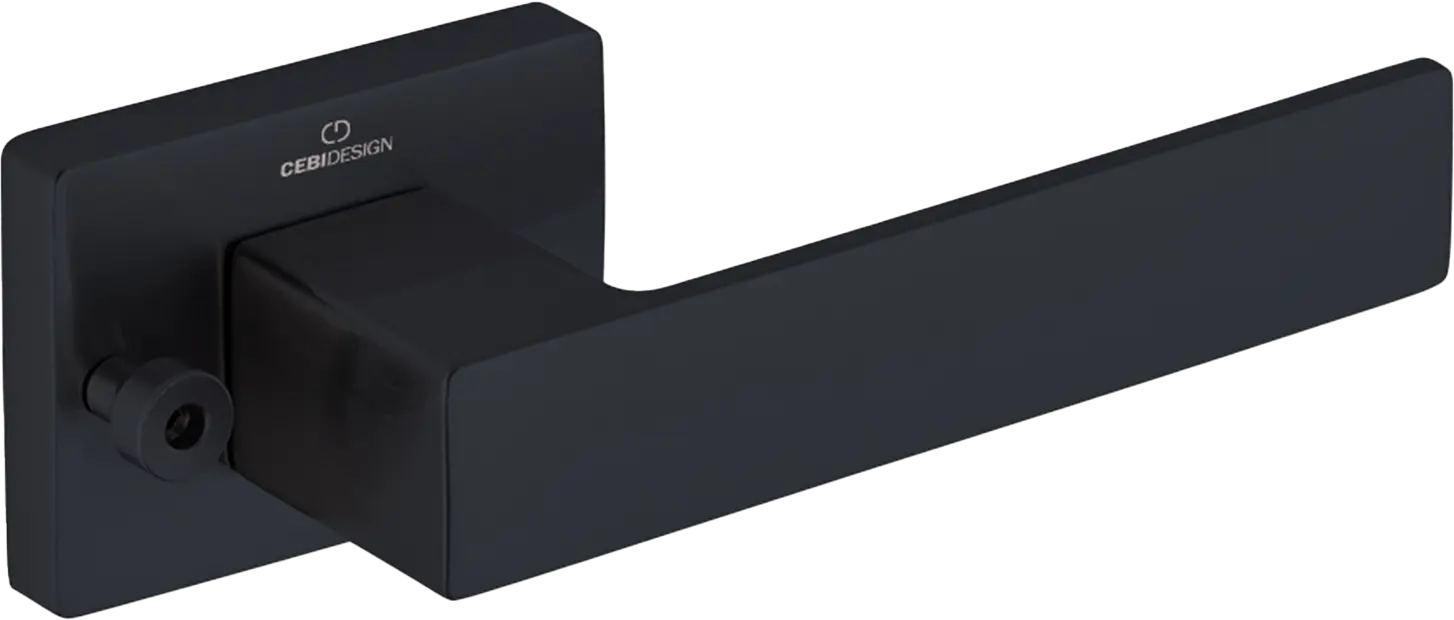 Çebi A5167 Cube Seri Pimli Kapı Kolu PC24 (Mat Siyah)