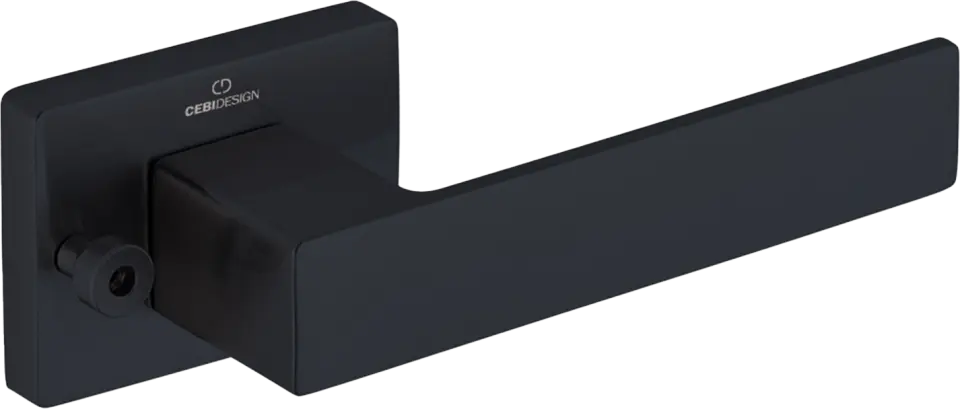 Çebi A5167 Cube Seri Pimli Kapı Kolu PC24 (Mat Siyah)