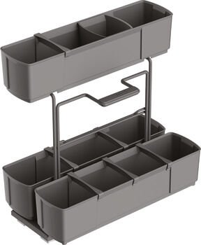 Temizlik Malzemesi Sepeti, Antrasit (350 mm ve Üstü Dolap Genişlikleri İçin)