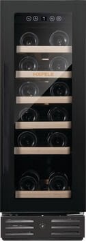 Şarap Soğutucu, HÄFELE ORION, 30cm, Ankastre/Solo, Tek Soğutma Bölmeli Siyah
