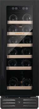 Şarap Soğutucu, HÄFELE ORION, 30cm, Ankastre/Solo, Tek Soğutma Bölmeli Siyah