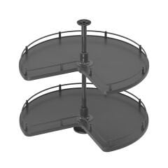 Kaymaz Yüzeyli 3/4 Döner Ahşap Tablalı Sepet Takımı