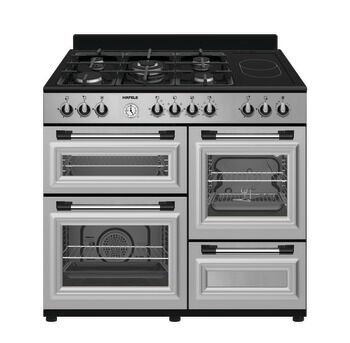 Kuzineli Fırın, HÄFELE SIRIUS, 1000 mm, 5 Gözü Gazlı, 1 Gözü Elektrikli Gri