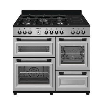 Kuzineli Fırın, HÄFELE SIRIUS, 1000 mm, 5 Gözü Gazlı, 1 Gözü Elektrikli Gri