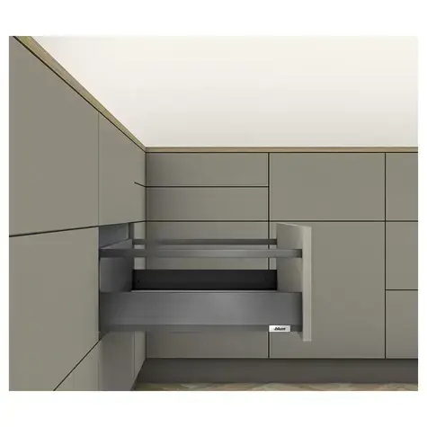 Blum Merivobox E Bordürlü 70 Kg Blumotion Orion Gri