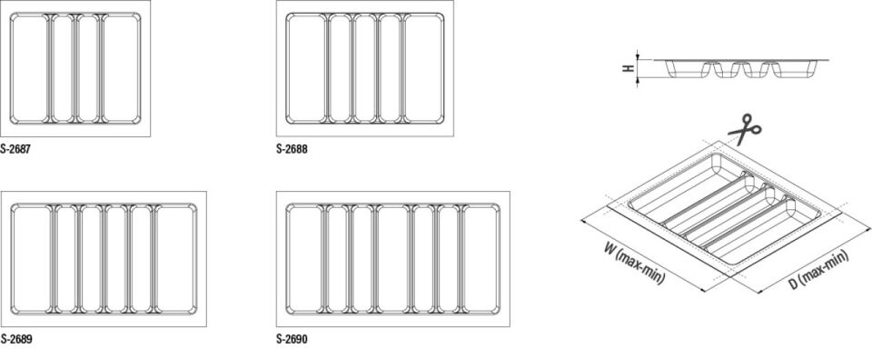 Plastik Kepçelik 600 mm