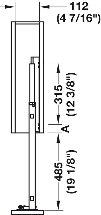 Çekmeli Sistem, Häfele, Ahşap Raf, 12 kg Kapasite  | 150 mm Kapak Uyumlu (Ön Cephelerin Arkasına Montaj İçin)