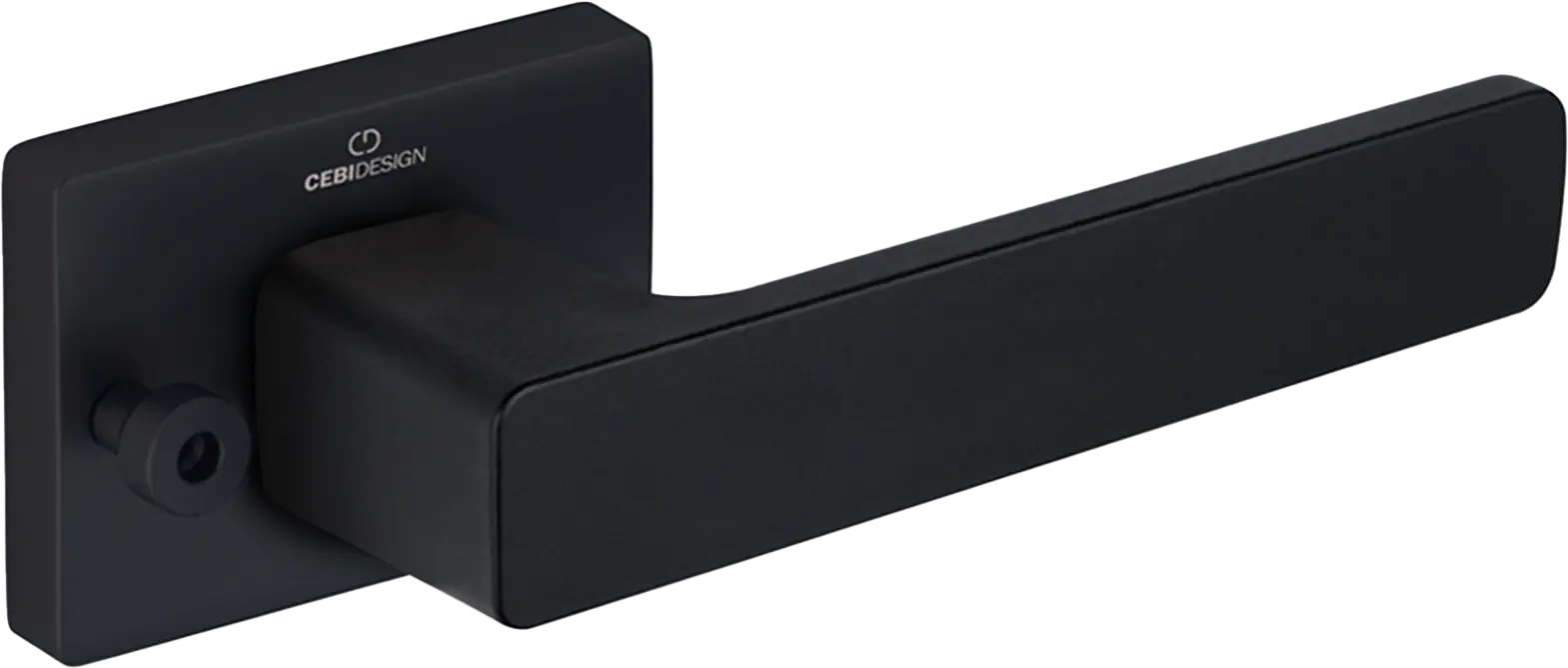 Çebi C5218 Flat Seri Pimli Kapı Kolu PC24 (Mat Siyah)