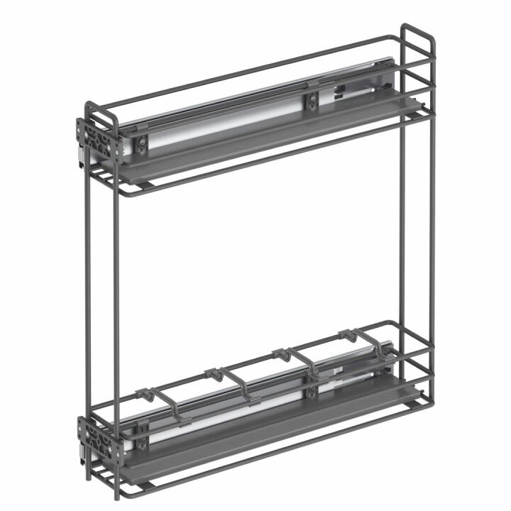 Yandan Teleskopik Raylı Şişelik Ahşap 108 mm