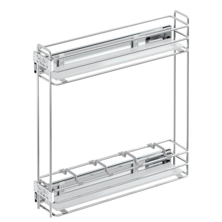 Yandan Teleskopik Raylı Şişelik Ahşap 108 mm