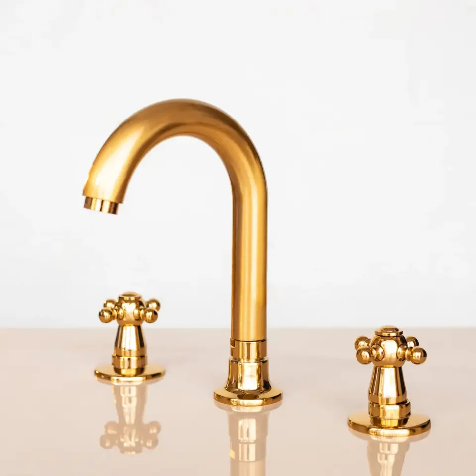 Vista D’oro Ankastre Lavabo Bataryası Altın Saten Altın