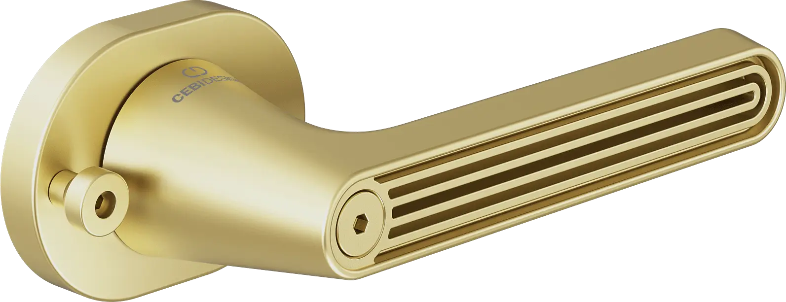 Çebi C5293 Flow Seri Pimli Kapı Kolu PC35 (Mat Pirinç)