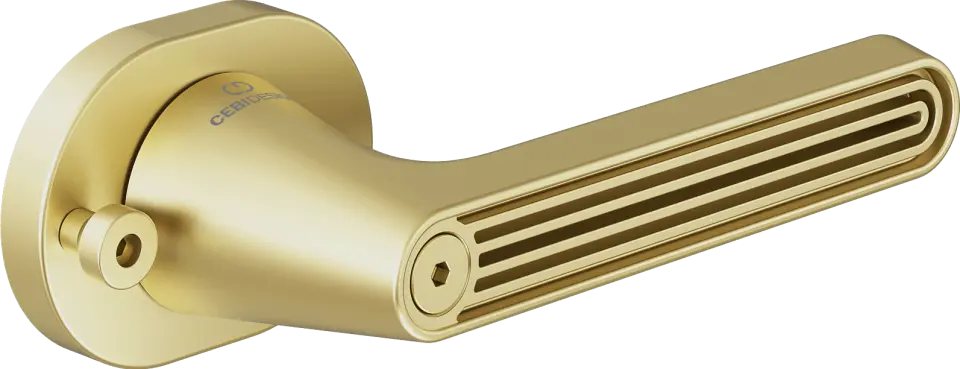 Çebi C5293 Flow Seri Pimli Kapı Kolu PC35 (Mat Pirinç)
