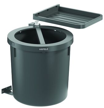 Häfele, 35 litre Plastik Çöp Kovası | Min 500 mm Dolap Genişliği Antrasit