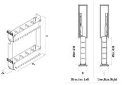 Unique Wood Kaymaz Yüzeyli Şişelik – Çift Açılım