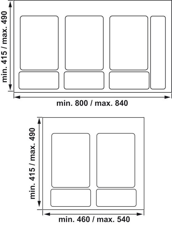 HÄFELE COVERT Çekmece İçi Çöp Kutusu | 900 mm Kapak Genişliği İçin, 3x12 lt Antrasit