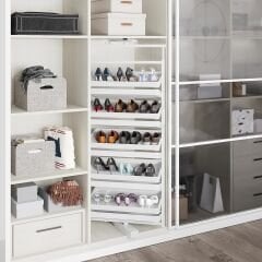 Teleskopik Raylı Döner Ayakkabılık 790 - 990 mm