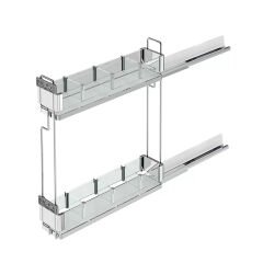 Premium Kaymaz Yüzeyli Ahşap Tablalı Şişelik Çift Açılım Sağ