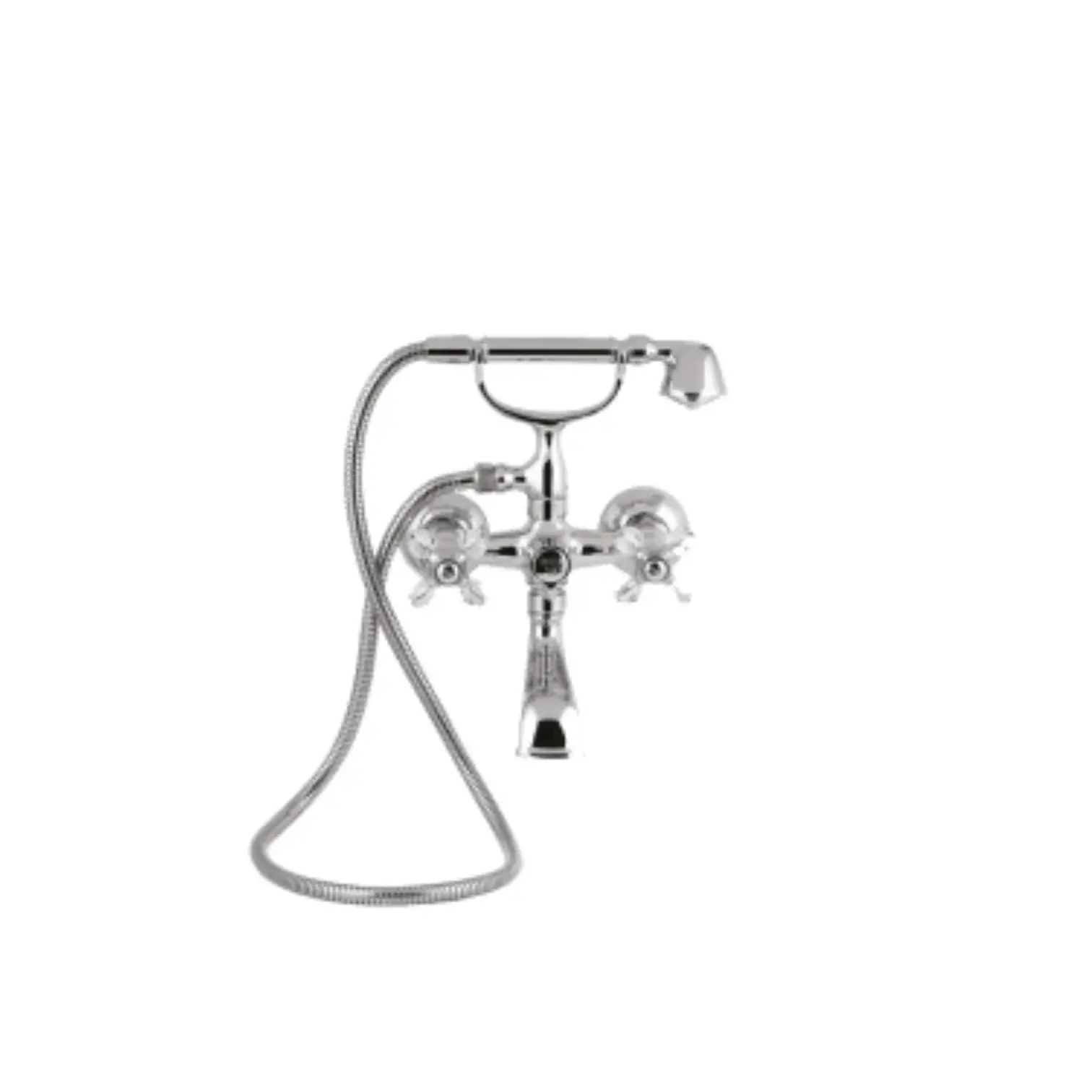 Vista D’oro Bebek Şeffaf Kristalli Banyo Bataryası Krom