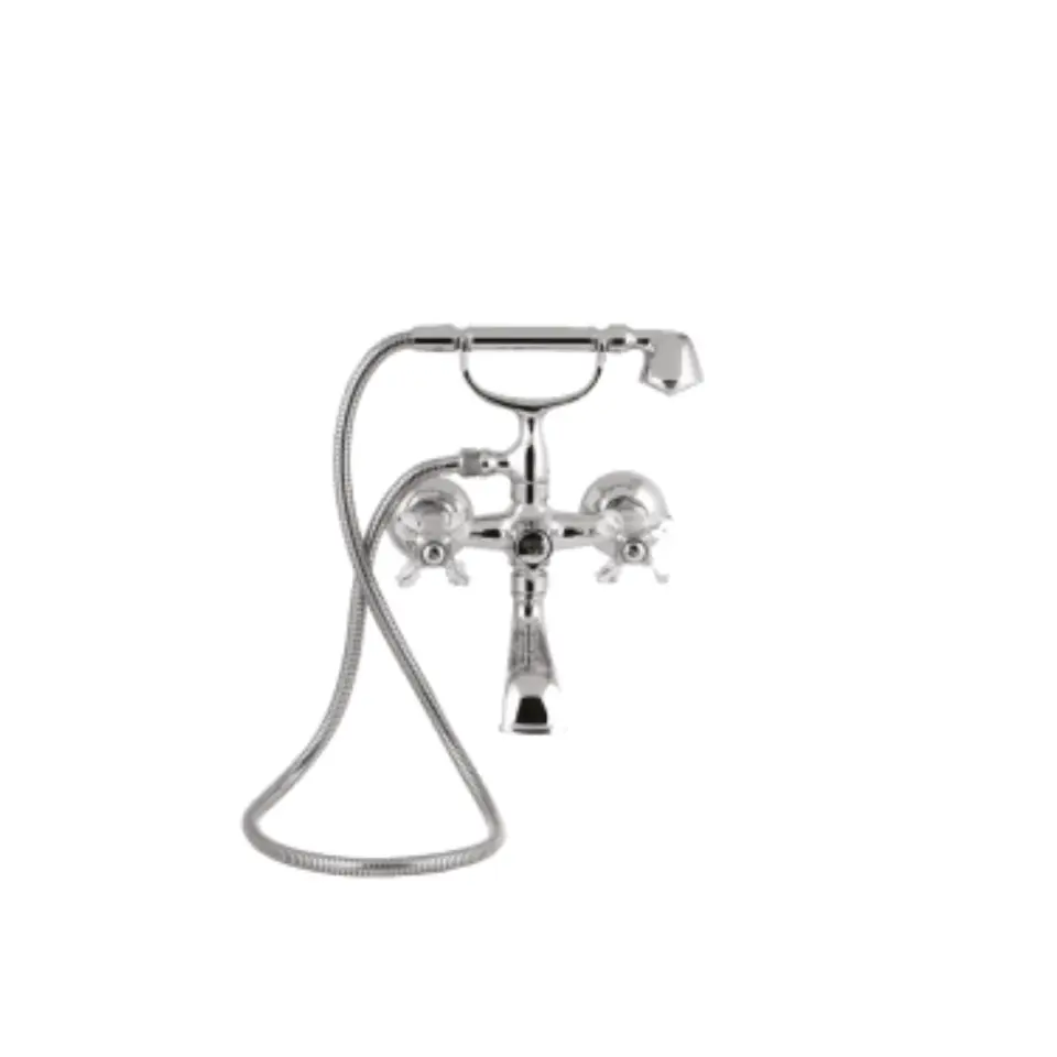 Vista D’oro Bebek Şeffaf Kristalli Banyo Bataryası Krom