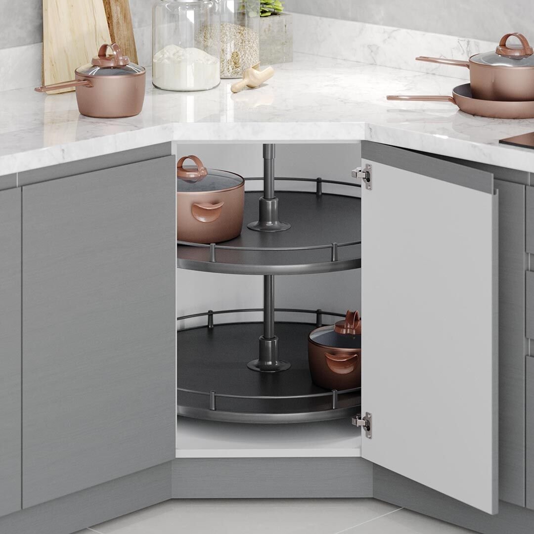 Kaymaz Yüzeyli 4/4 Klasik Döner Ahşap Tablalı Sepet Takımı