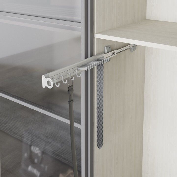 Raylı Alüminyum Kravatlık-Kemerlik Sol