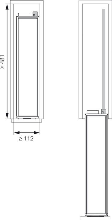 Tepsilik Arena Style, No.15, Tezgah Altı Kiler Sistemleri | 150 mm Dolap Genişlikleri İçin Antrasit
