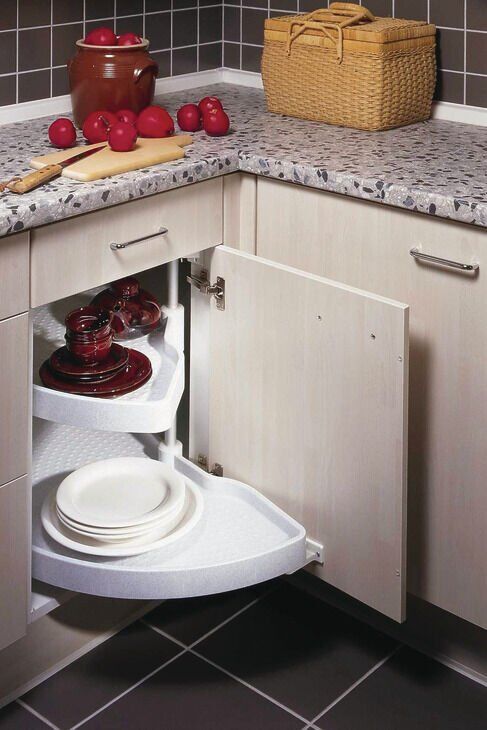 HÄFELE JET 180° Plastik Köşe Kiler Sistemi Beyaz