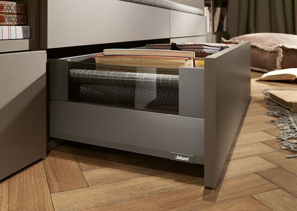 Blum Merivobox E Boxcover 70 Kg Blumotion Orion Gri