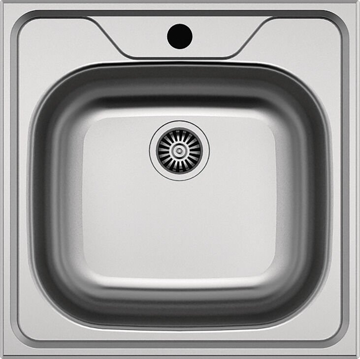 HÄFELE CAPUA 01, Paslanmaz Çelik 1 Gözlü, Damlalıksız, Eviye, 480x480mm, Satin