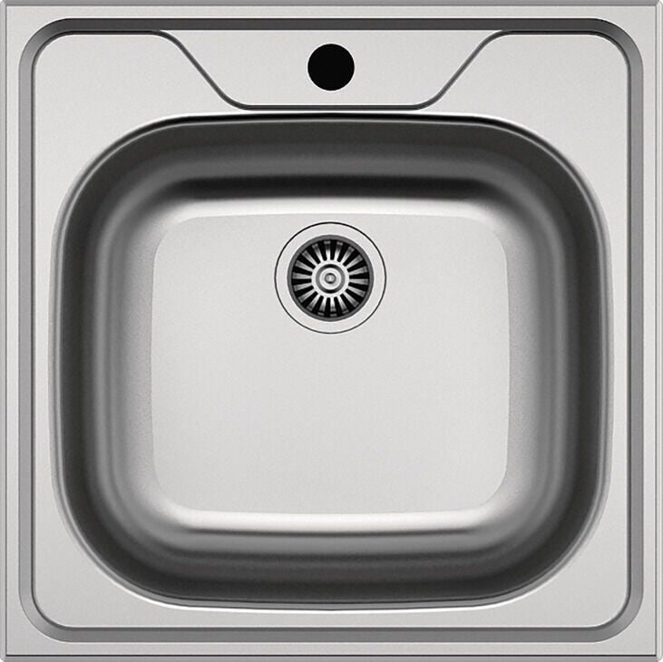 HÄFELE CAPUA 01, Paslanmaz Çelik 1 Gözlü, Damlalıksız, Eviye, 480x480mm, Dekorlu