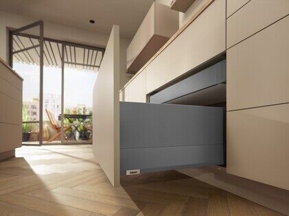 Blum Merivobox E Boxcap 40 Kg Blumotion Orion Gri