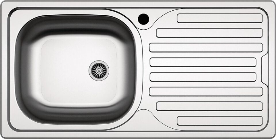 HÄFELE CAPUA 03, Paslanmaz Çelik 1 Gözlü, Sol Damlalıklı Eviye,  860x435 mm, Satin