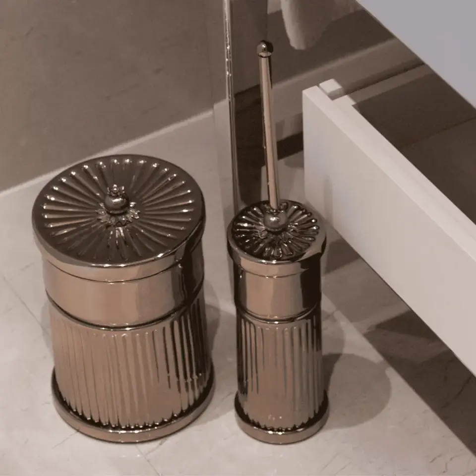 Vista D’oro Pomegranate-201 Banyo Çöp Kovası Bronz